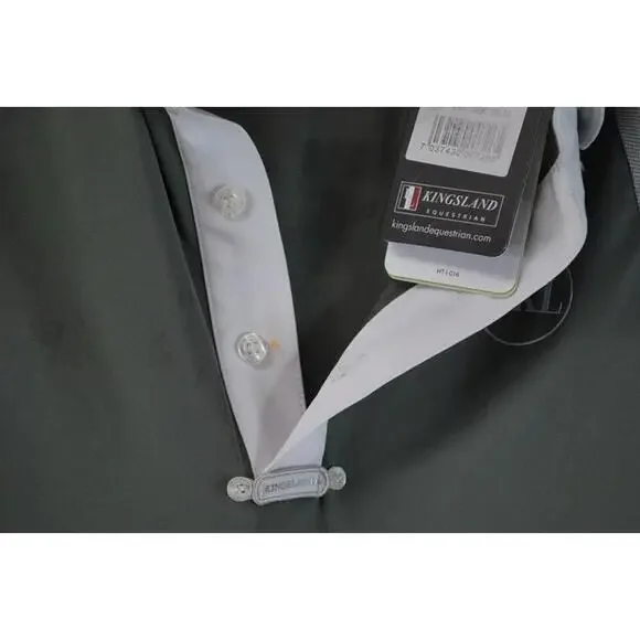 Kingsland Equestrian Short Sleeve Show Shirt Men’s Small Olive/White NWT